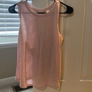 Balance collection tank top with open back.